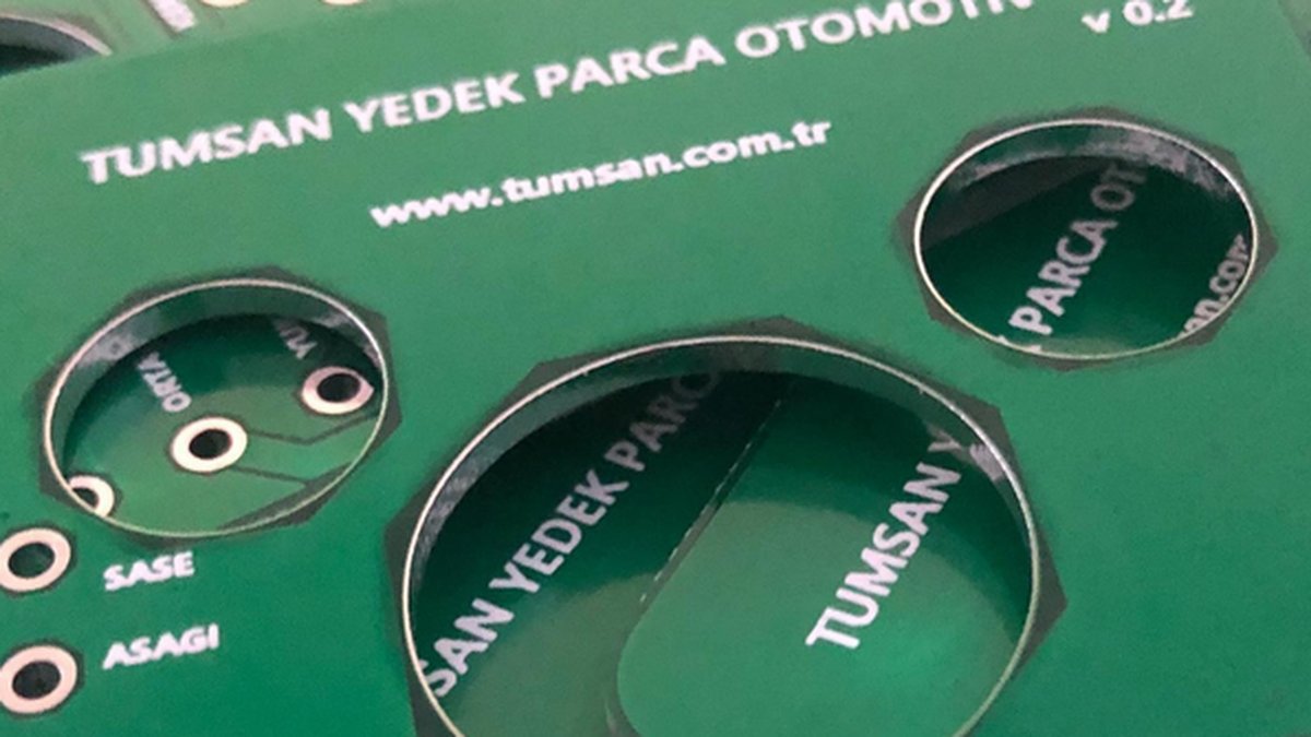 Üretilmiş Tümsan kumanda kartı (PCB)