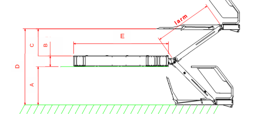 Kaset tipi lift montaj ölçüleri çizimi